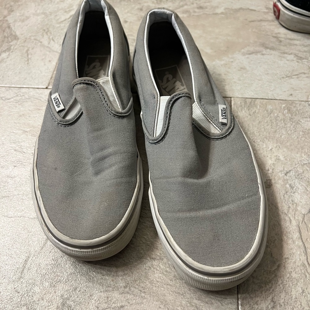 Vans Classic Gray Men's Slip-Ons